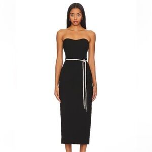 NWT NBD Camille Midi Dress with Crystal Rope Belt - Size XS